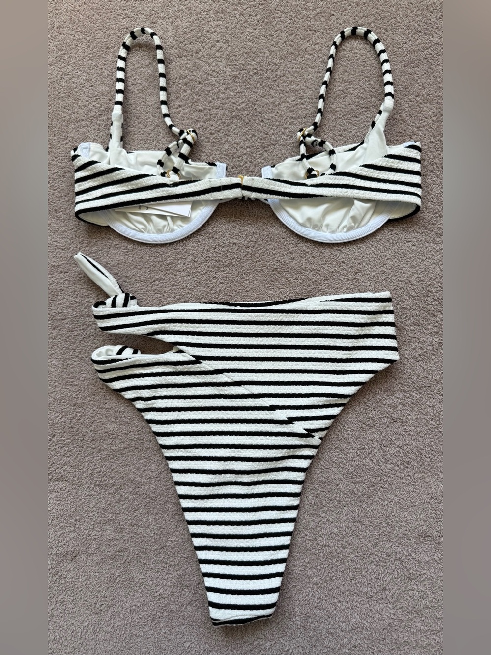 NEW - l*space x REVOLVE - SET - Tulip Top /Jack Bottom Bitsy - SAIL ALONG STRIPE - Picture 3 of 12